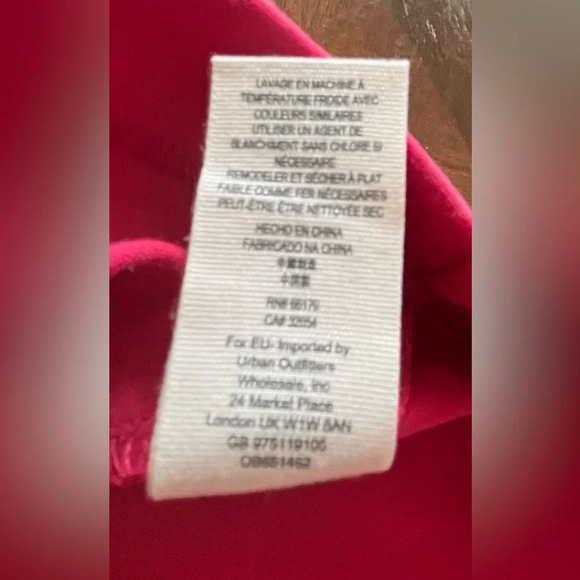 Free People Sweet Talk Off Shoulder Mini Dress Bell Sleeve Raspberry Size Small - Picture 11 of 11